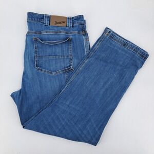 Duluth Ballroom Double Flex Jeans Mens 44x32 Cotton Blend Blue Relaxed Carpenter